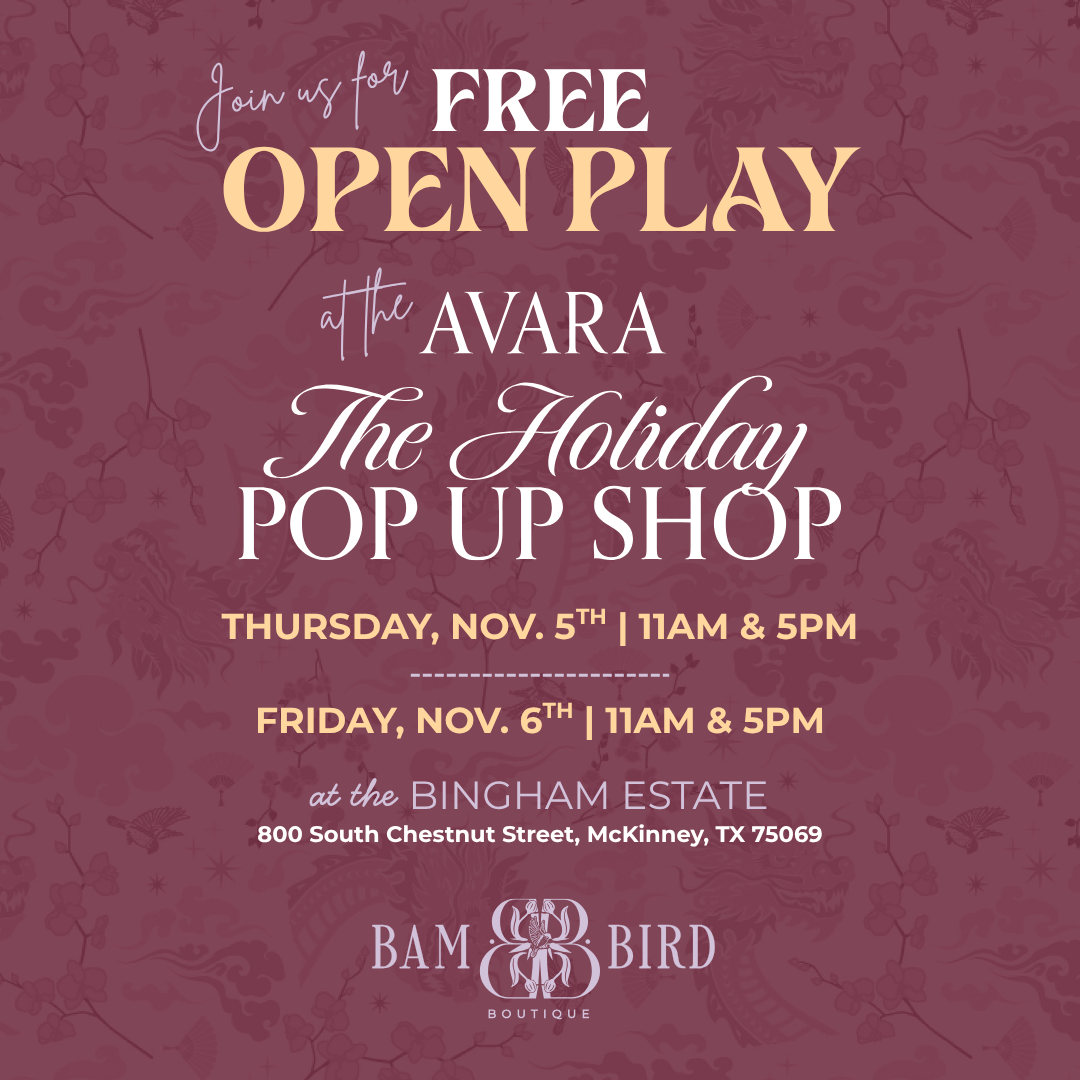 Open Play with Avara at The Holiday Pop- Up Shop