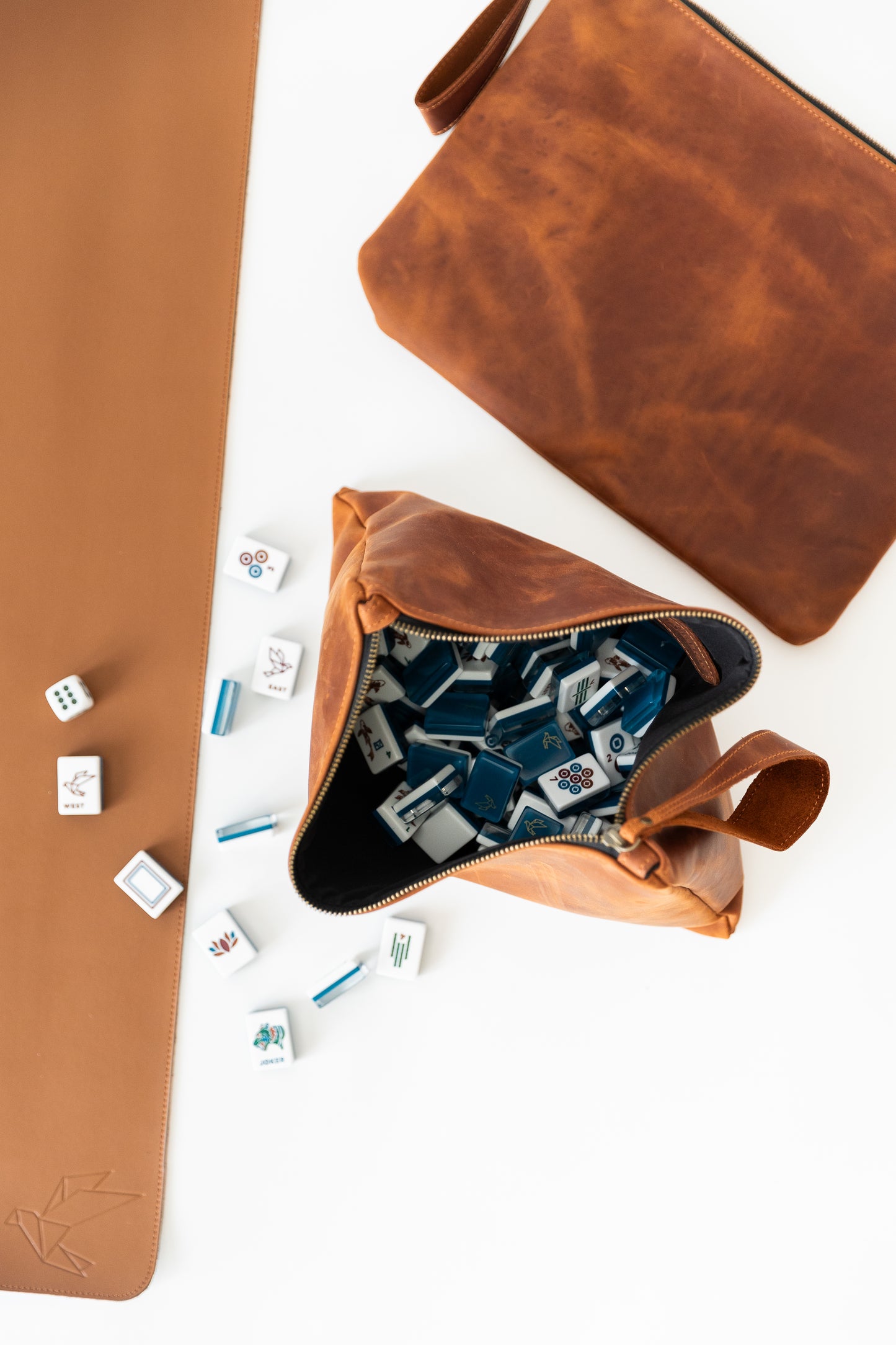 Origami Leather Tile Bag