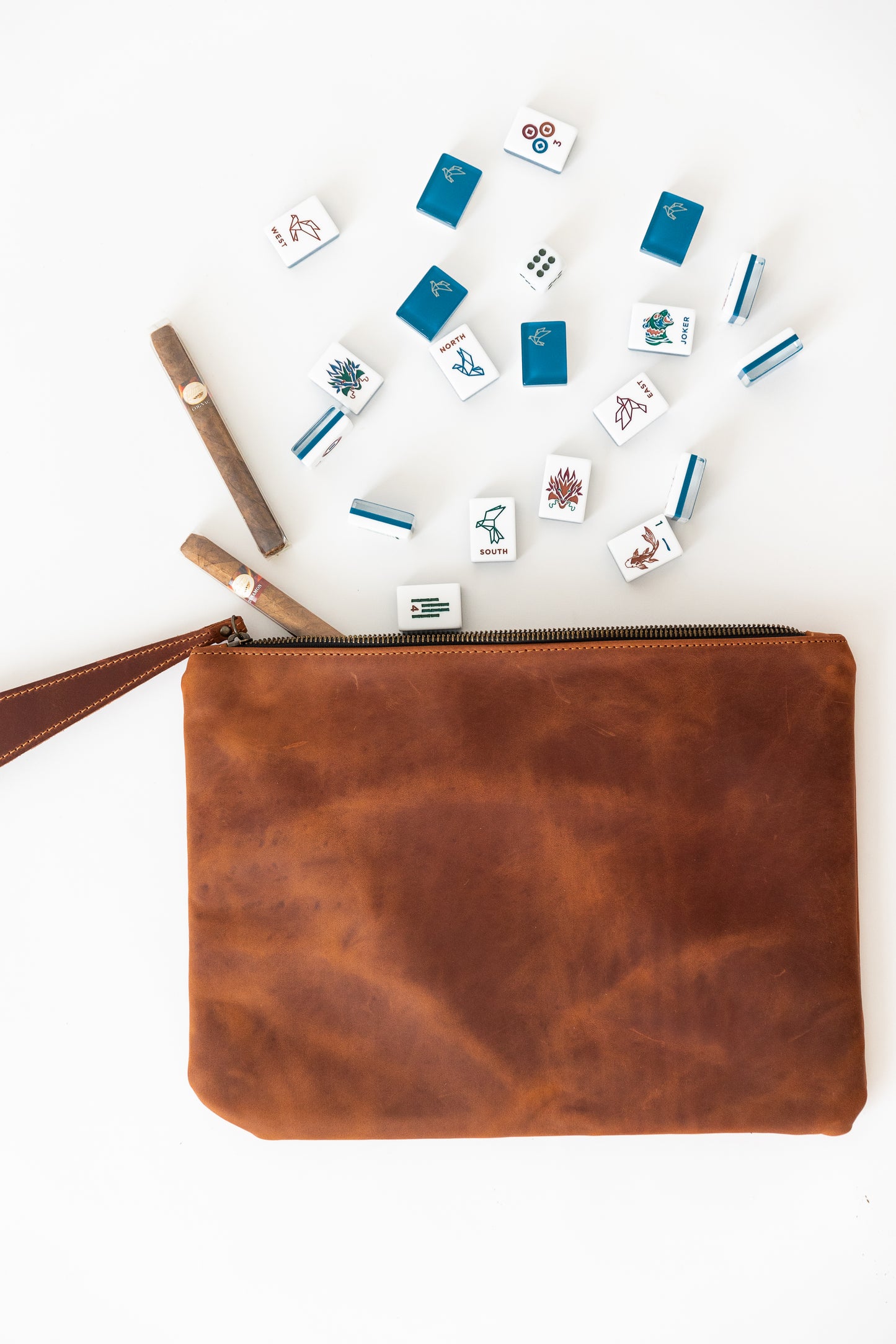 Origami Leather Tile Bag