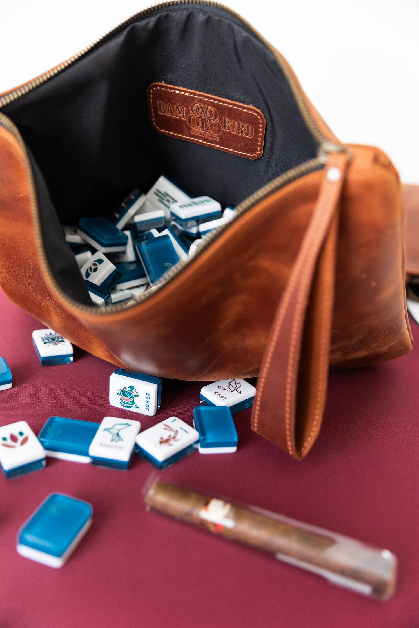 Origami Leather Tile Bag