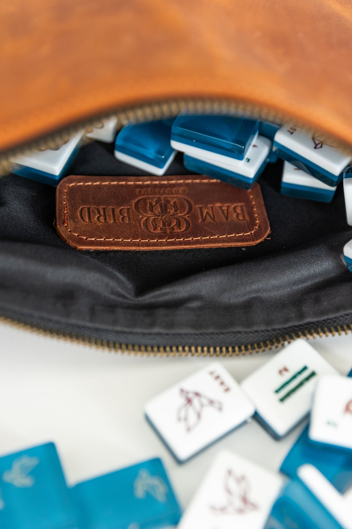 Origami Leather Tile Bag