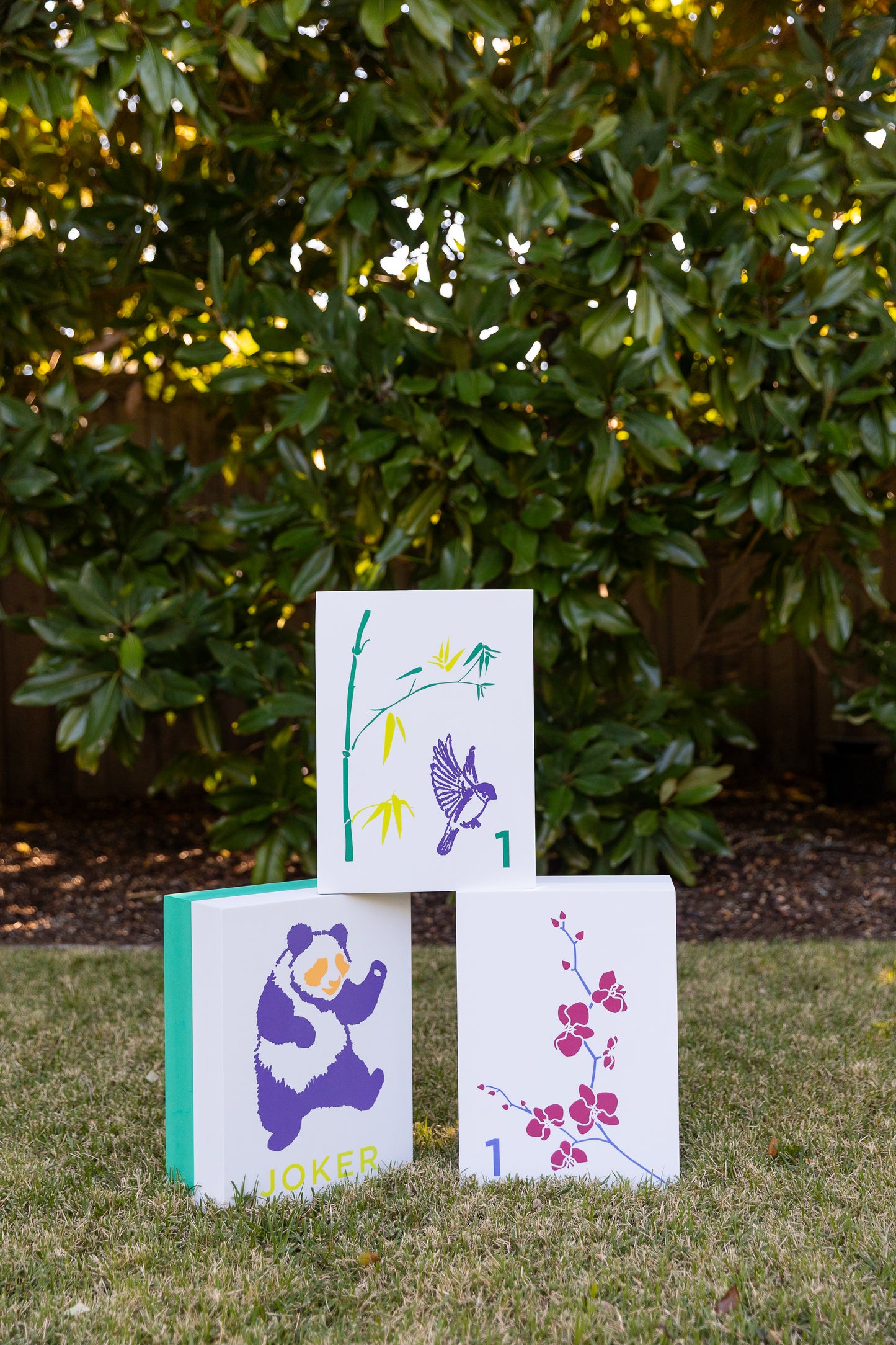 Giant Mahjong Tiles (set of 3 for decor)