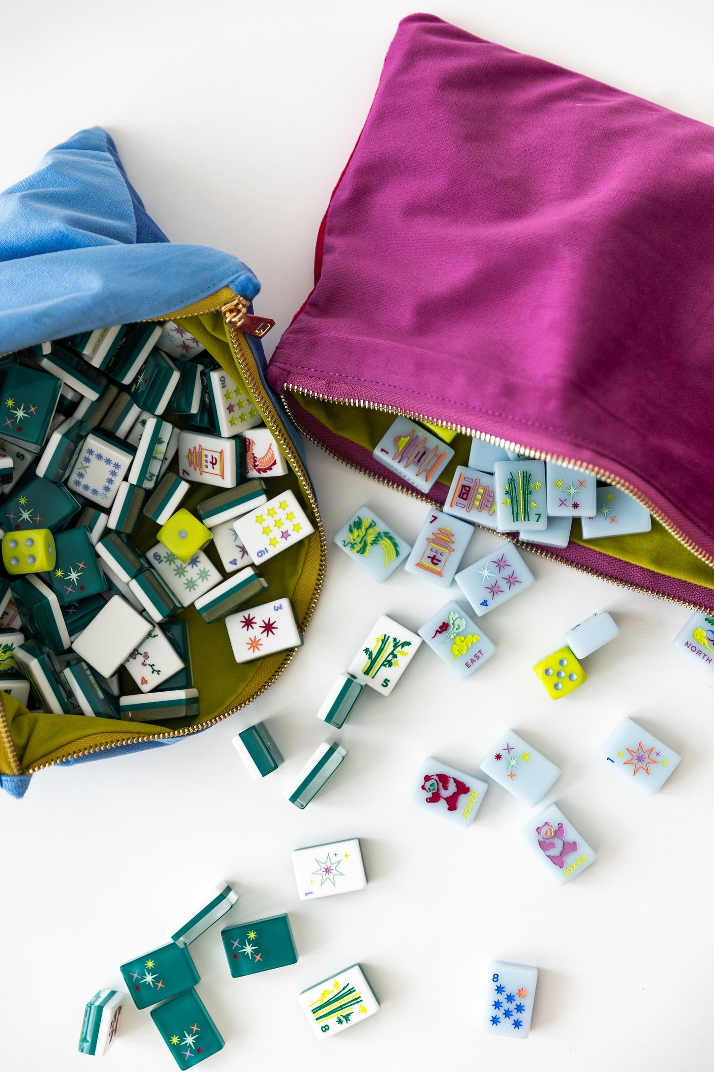 East Meets West Velvet Tile Bag