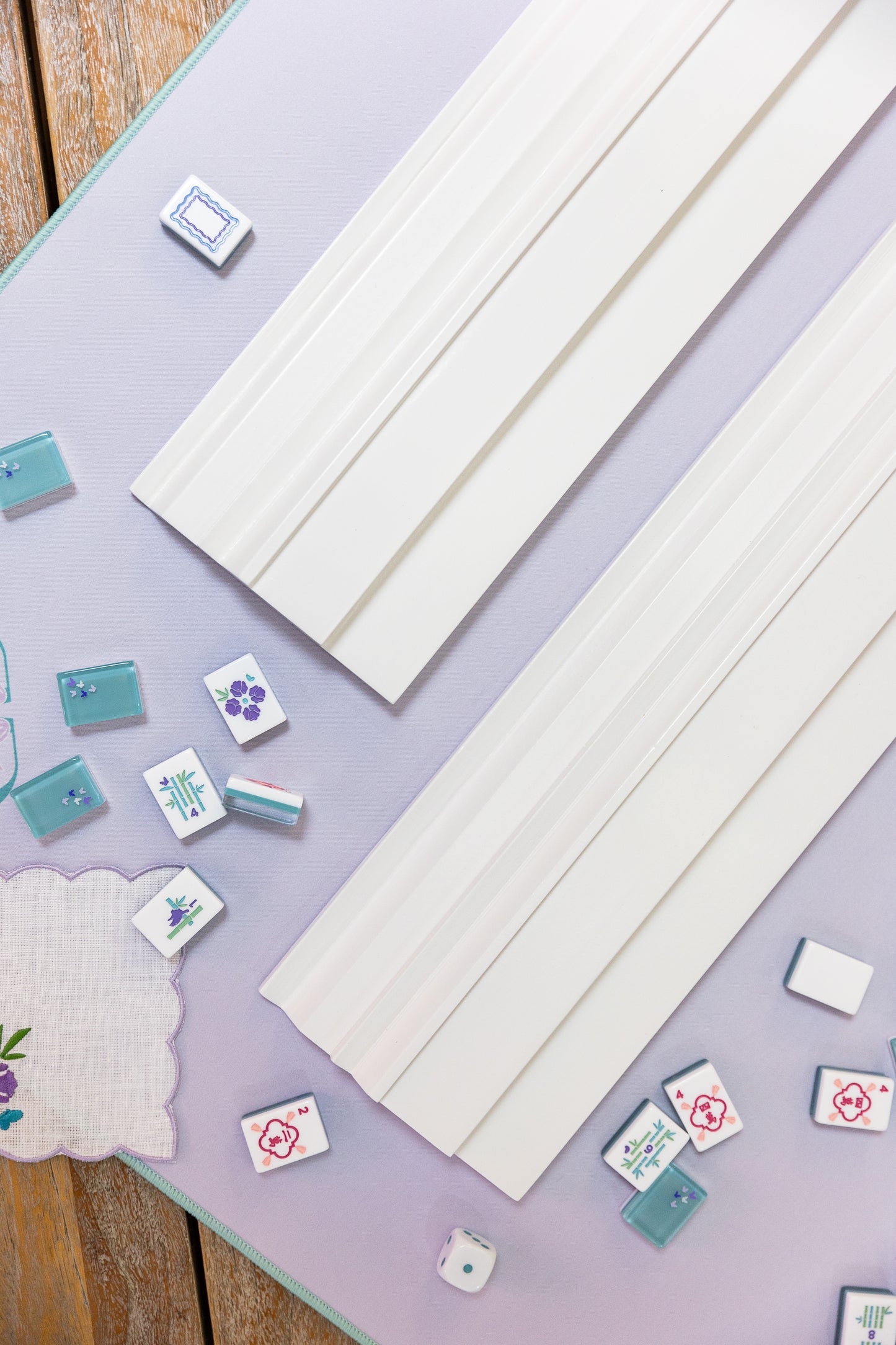 Two Player Wood Mahjong Racks