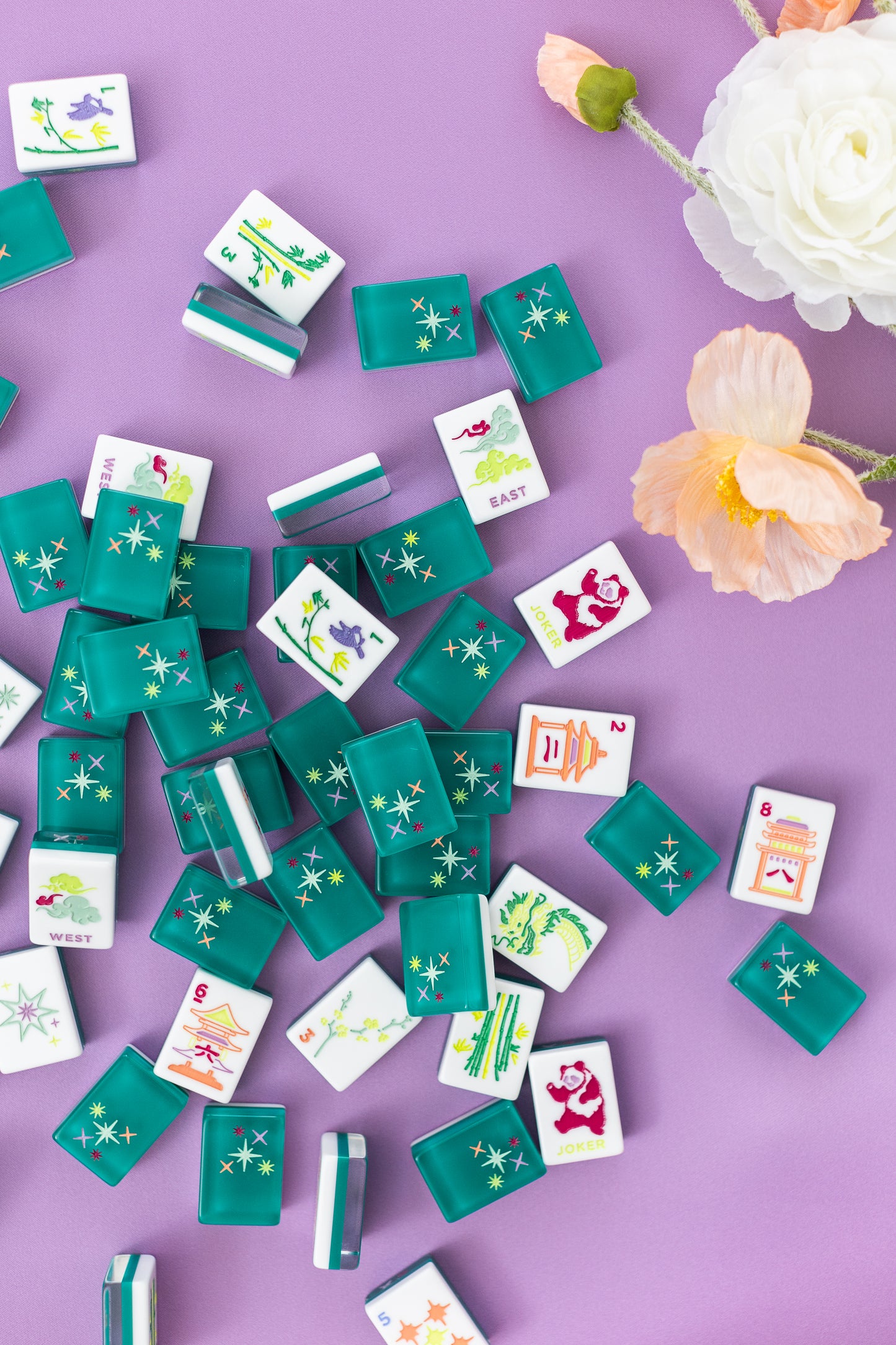 East Meets West Mahjong Tile Set