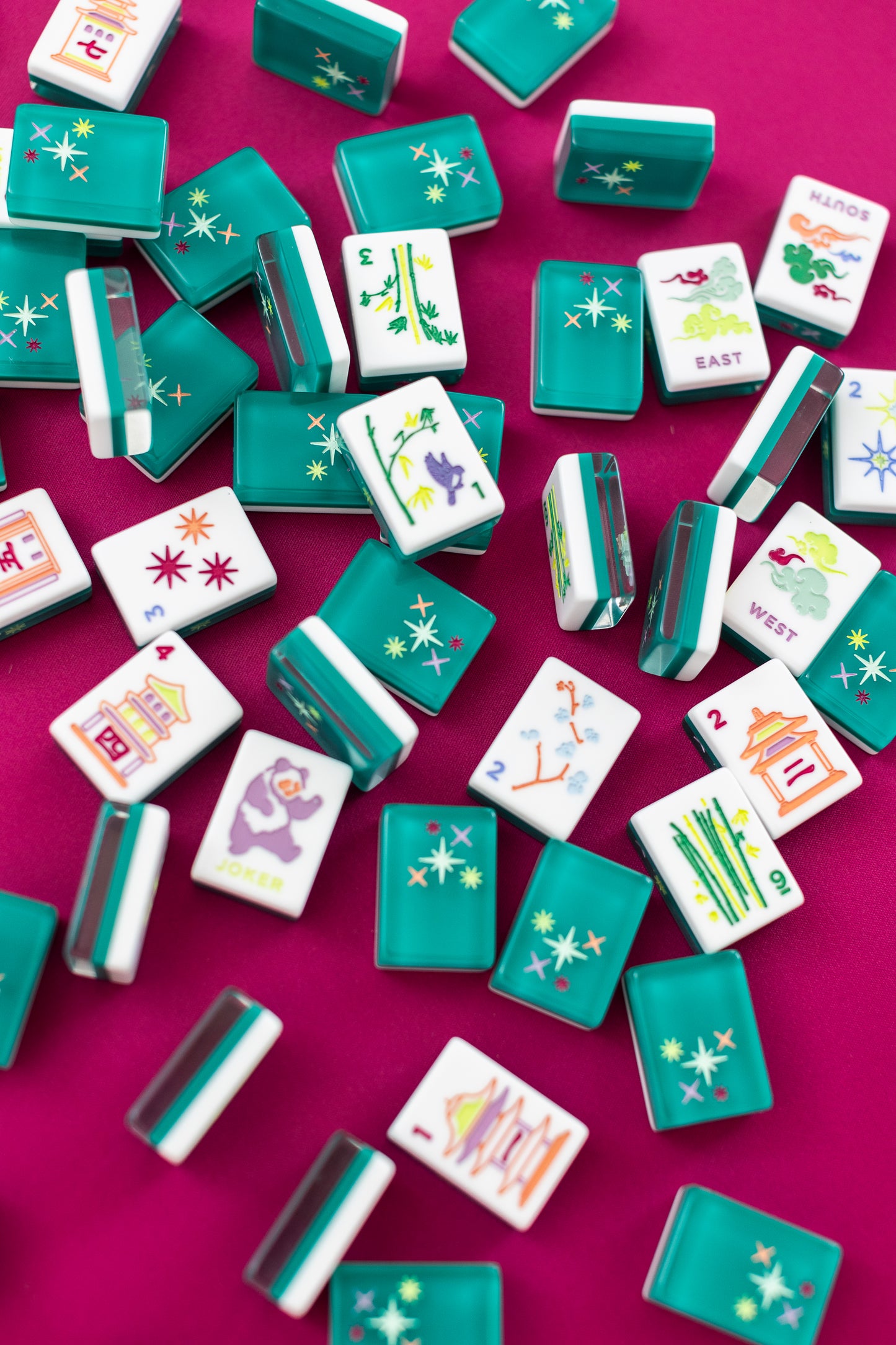 East Meets West Mahjong Tile Set