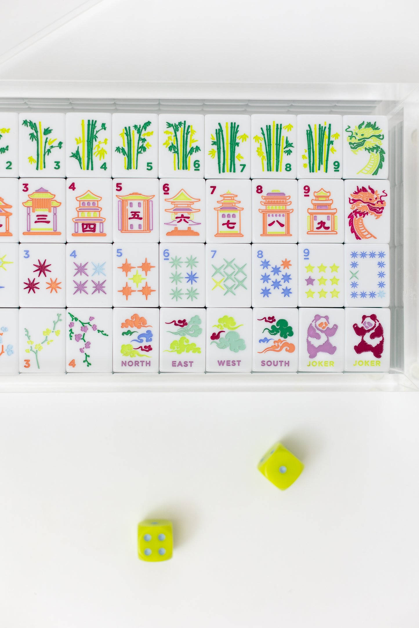 East Meets West Mahjong Tile Set