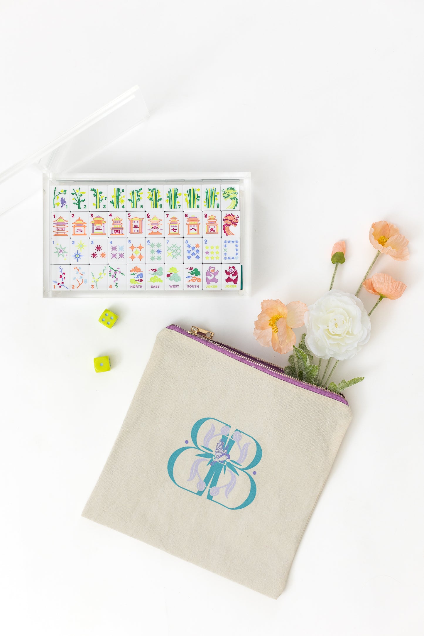 East Meets West Mahjong Tile Set