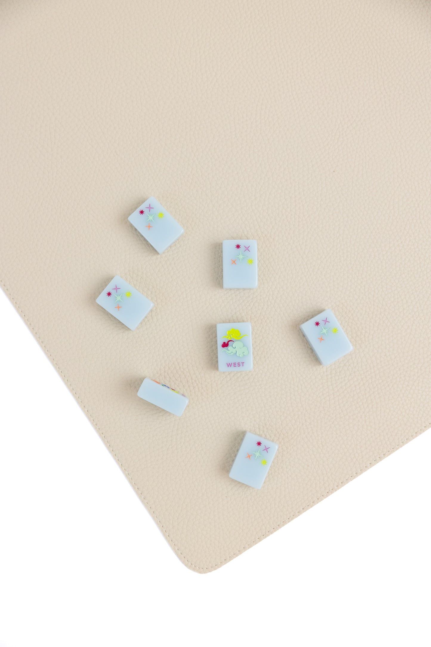 Vegan Leather Mahjong Mat (with plastic storage tube)