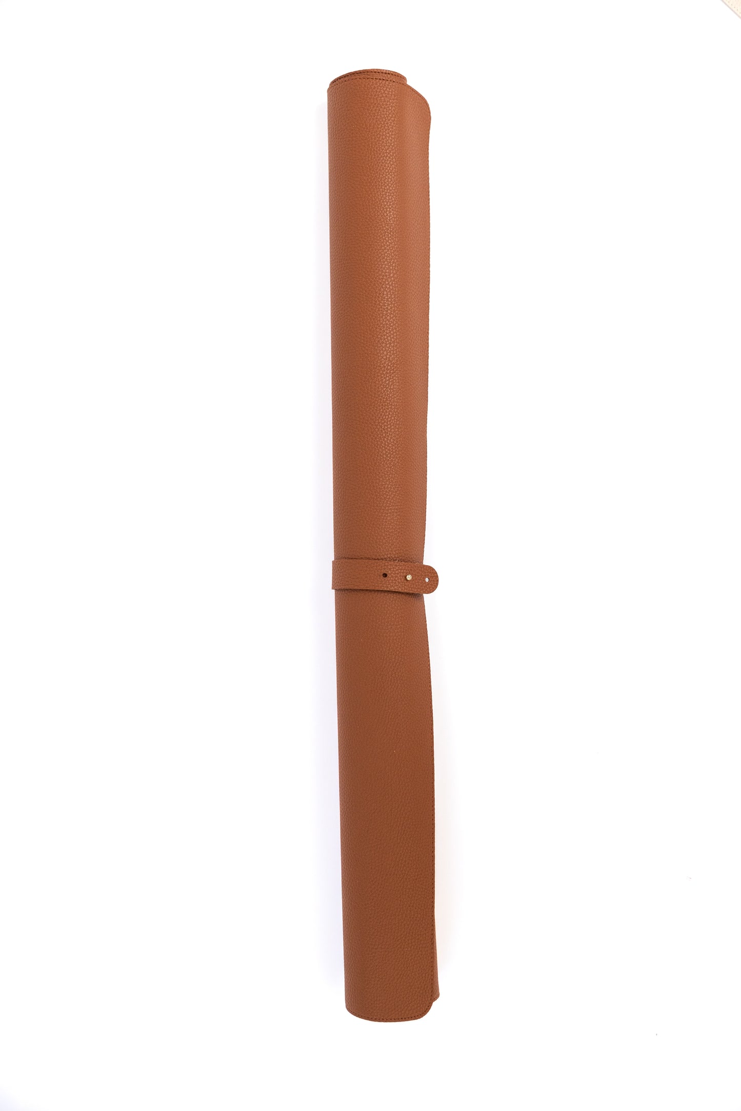 Vegan Leather Mahjong Mat (with plastic storage tube)