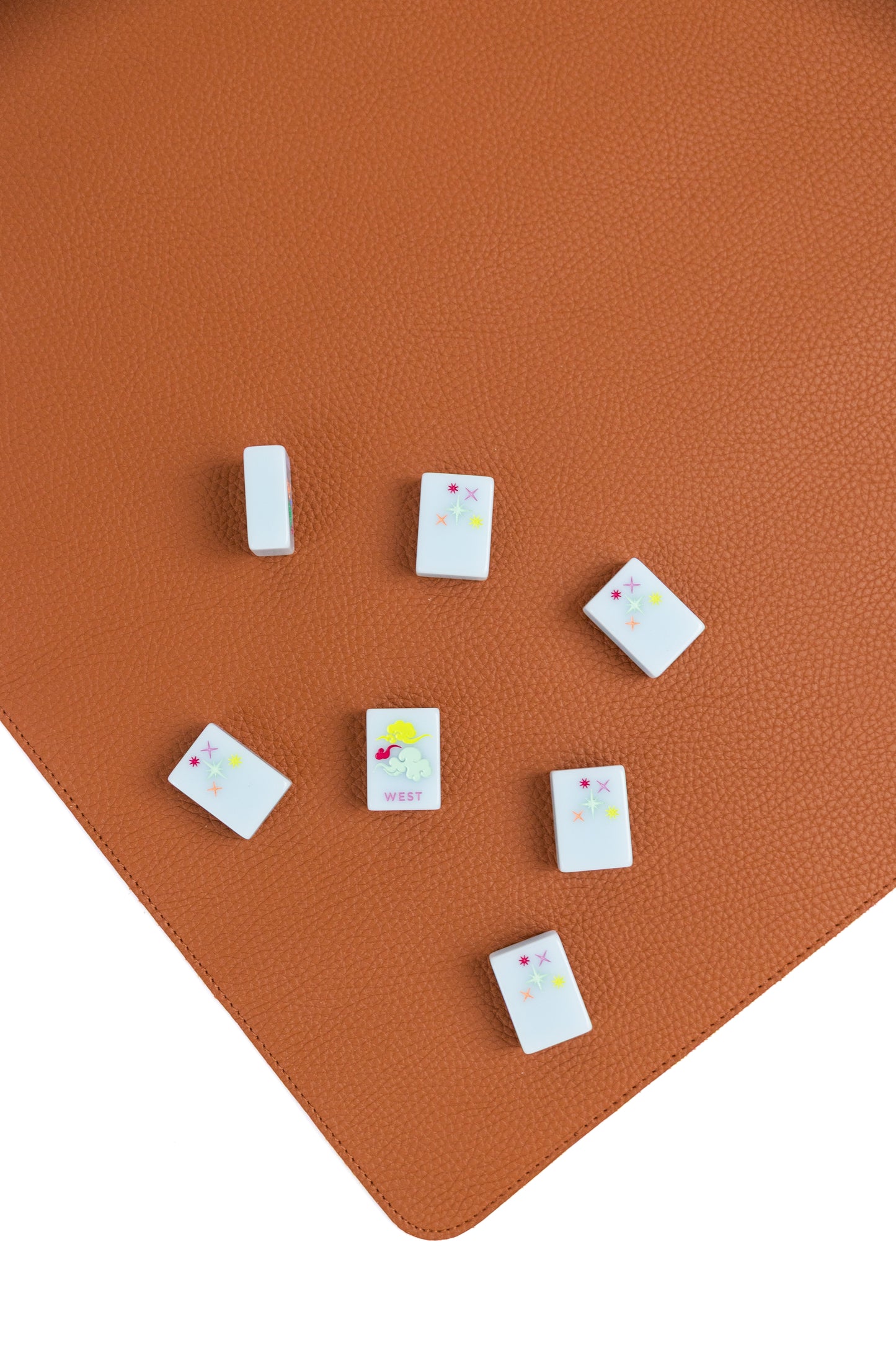 Vegan Leather Mahjong Mat (with plastic storage tube)