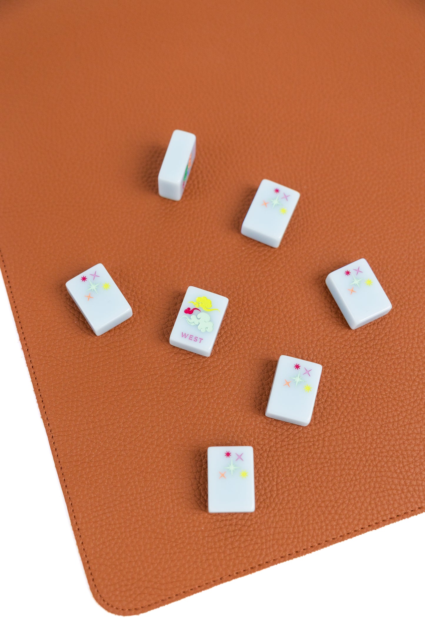 Vegan Leather Mahjong Mat (with plastic storage tube)