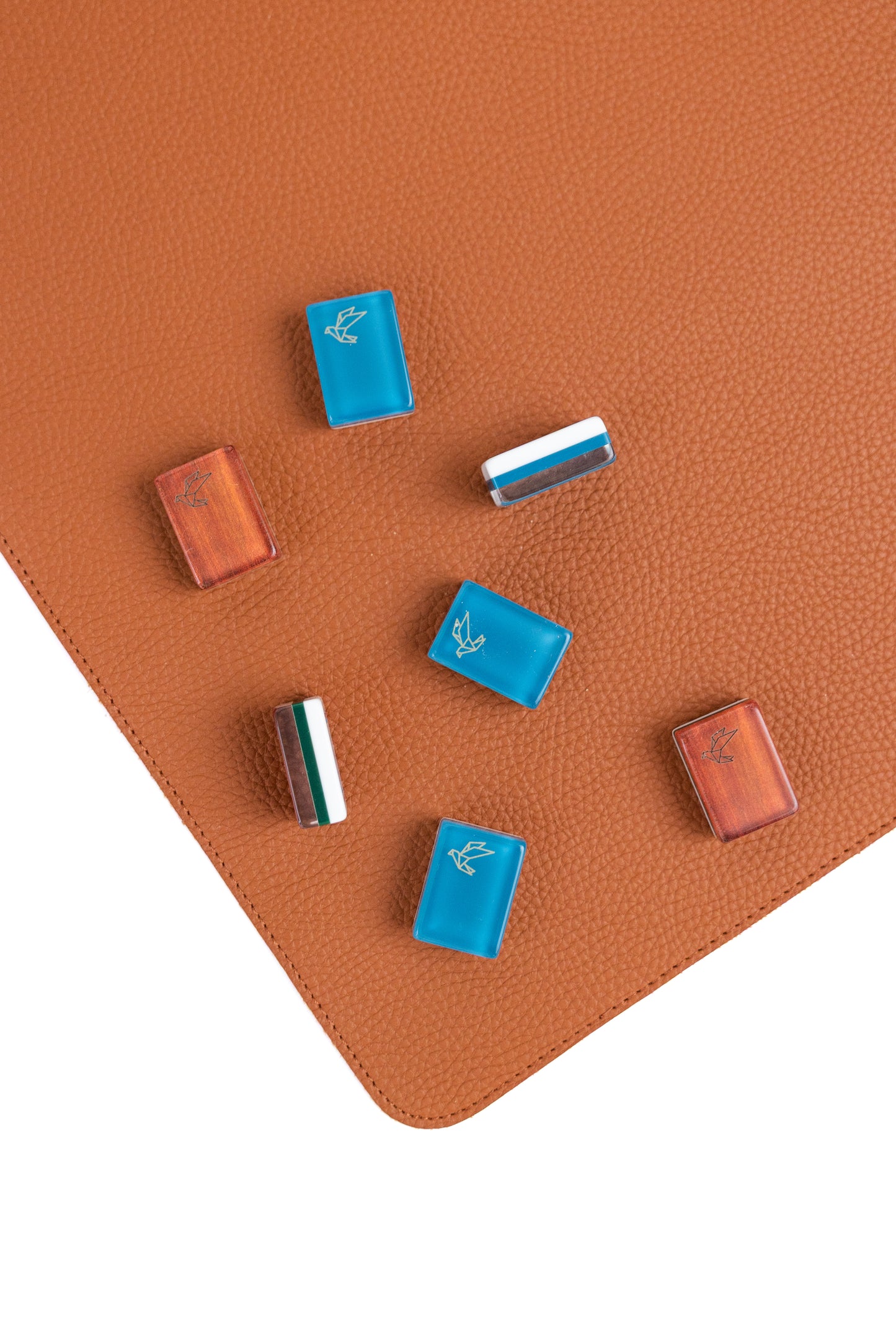 Vegan Leather Mahjong Mat (with plastic storage tube)