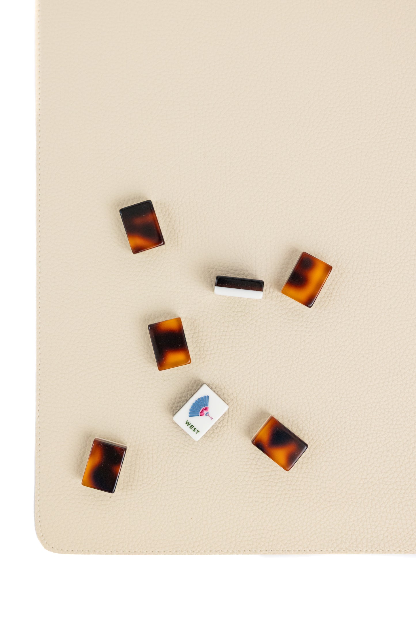 Vegan Leather Mahjong Mat (with plastic storage tube)
