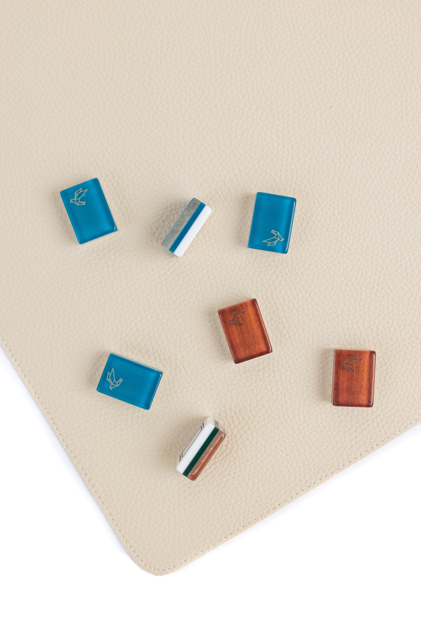Vegan Leather Mahjong Mat (with plastic storage tube)