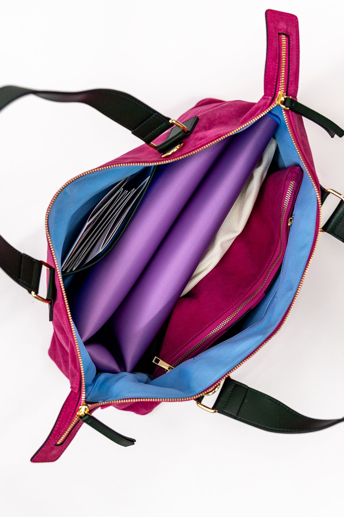 Suede Carryall Bag