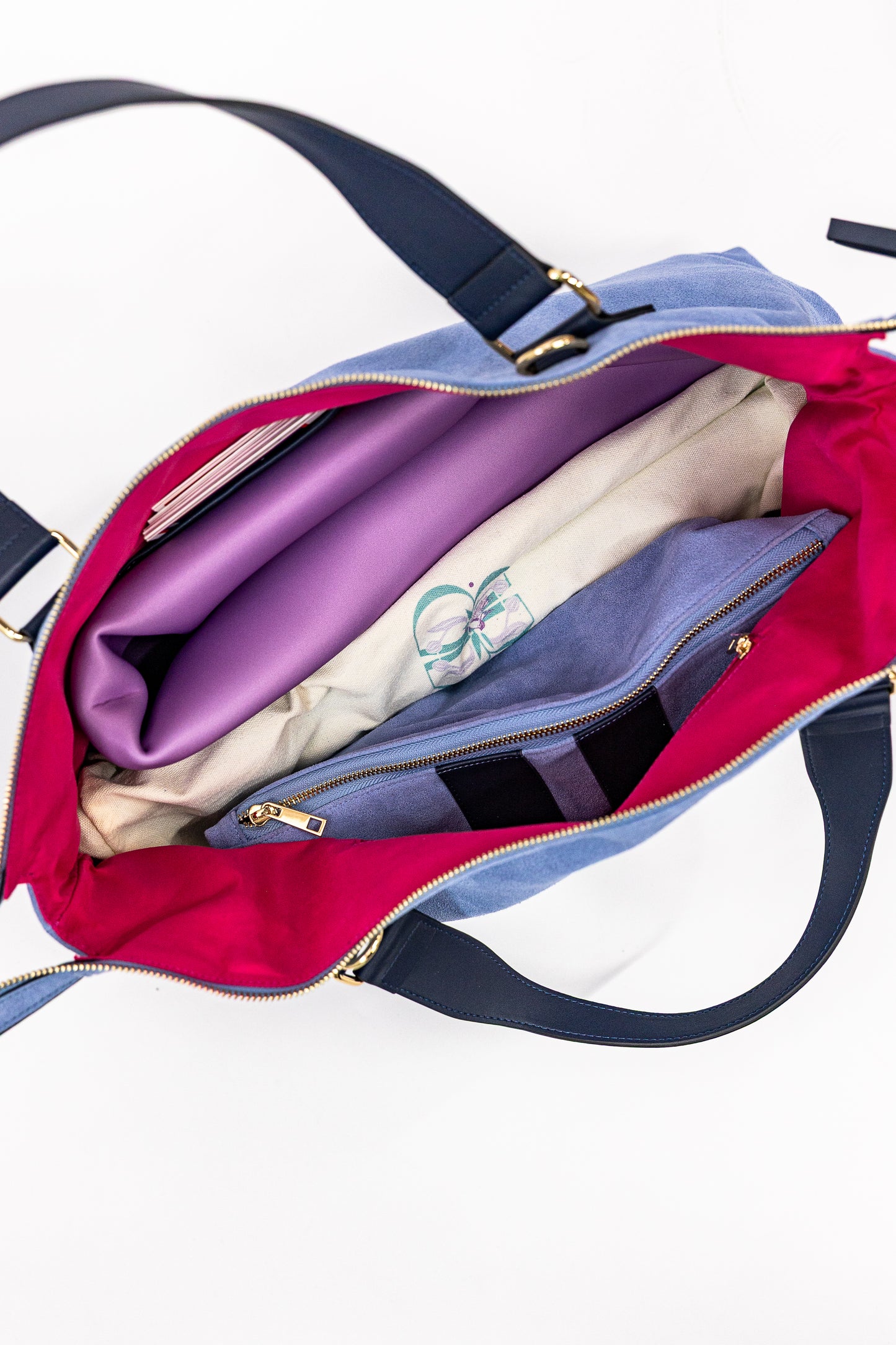 Suede Carryall Bag