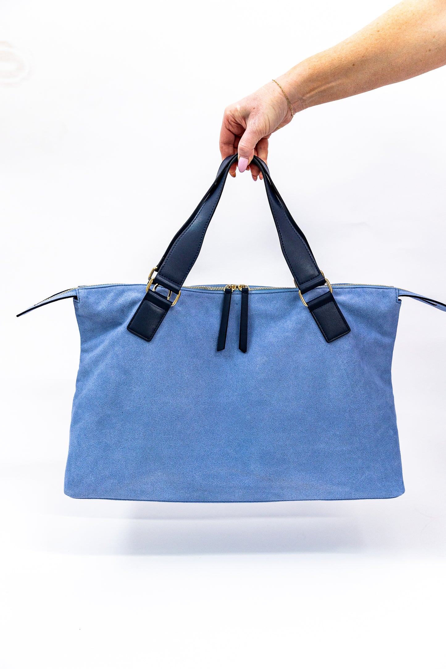 Suede Carryall Bag