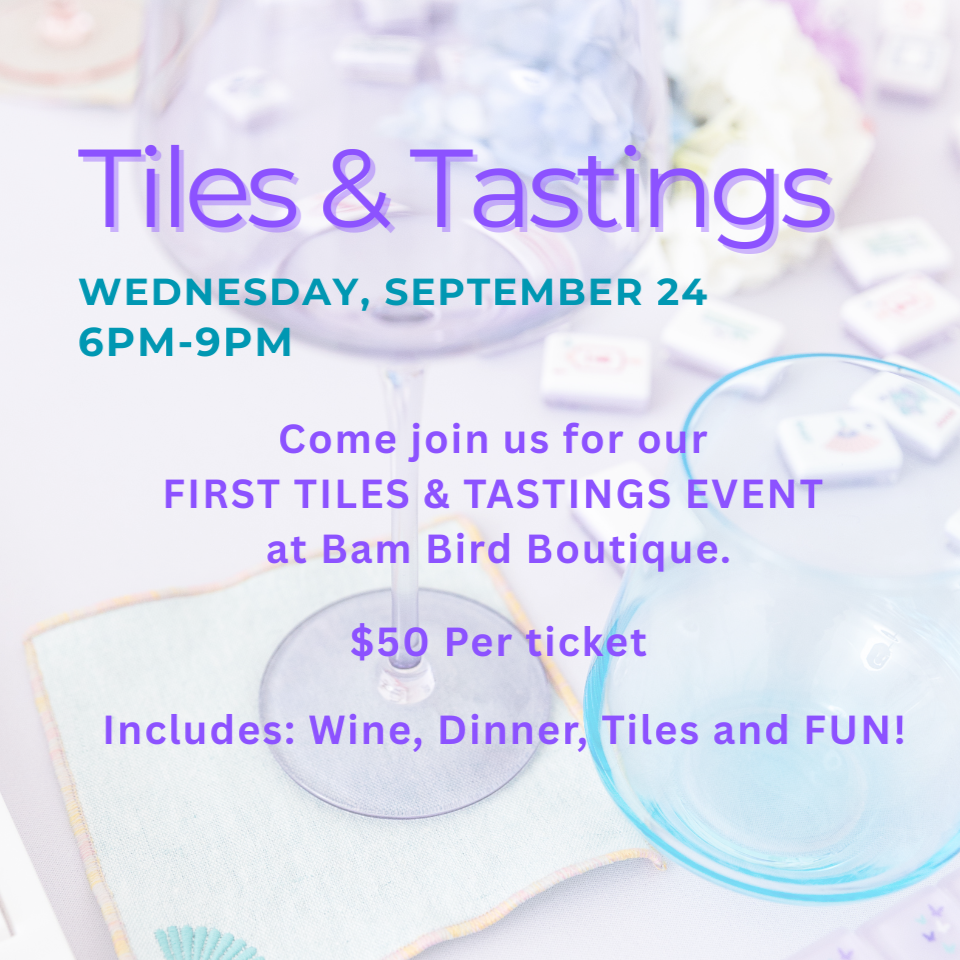 Tiles & Tastings Event - Wed., Sept. 24