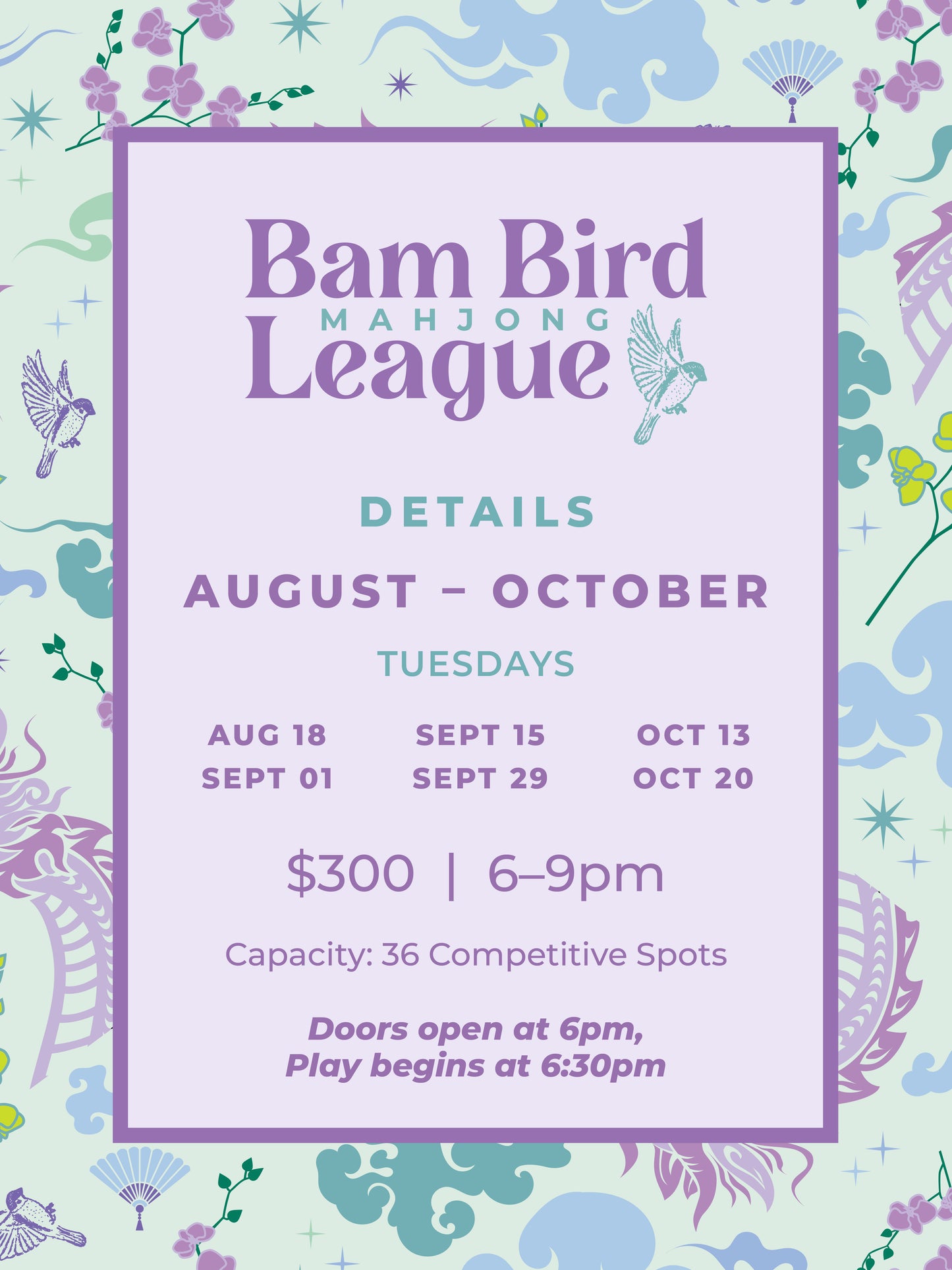 2026 Bam Bird Fall League
