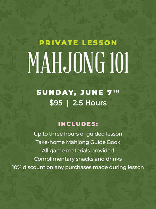 Mahjong 101 Private Lesson - June 7