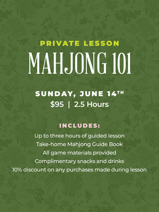Mahjong 101 Private Lesson - June 14