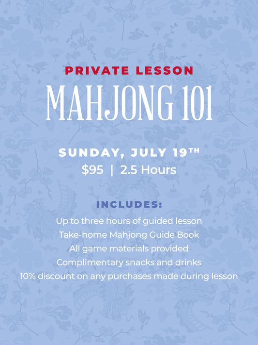 Mahjong 101 Private Lesson - July 19
