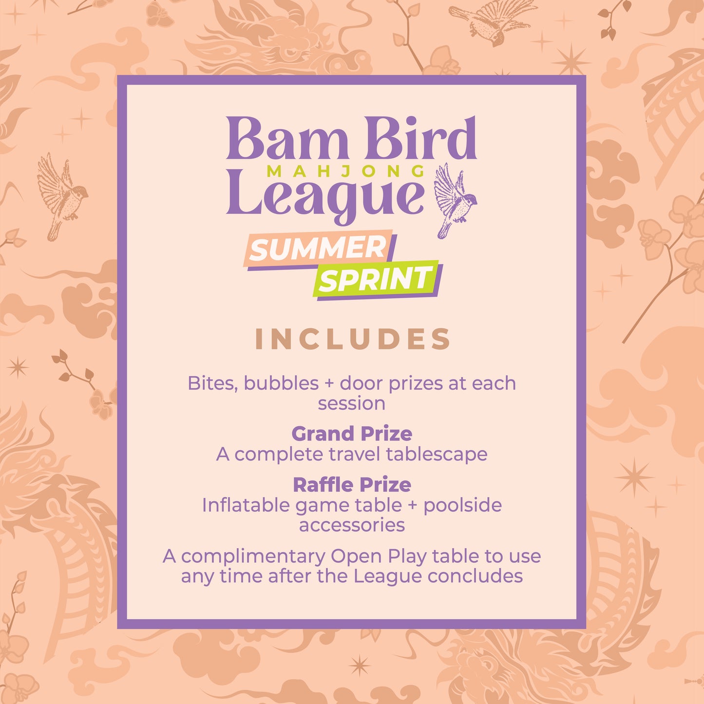 2026 Bam Bird Summer Sprint League