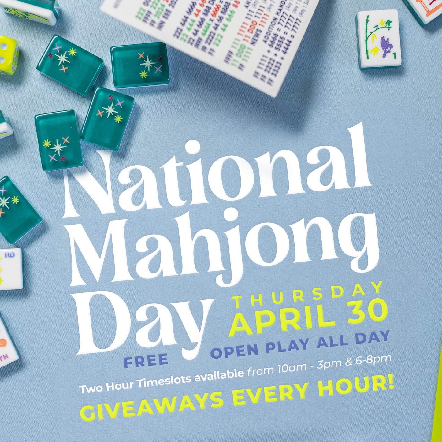 National Mahjong Day Open Play