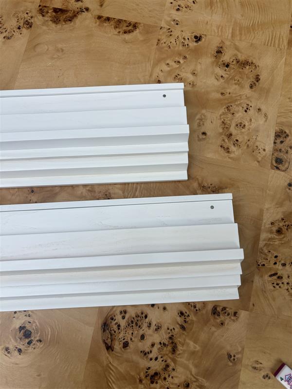 Imperfect White Two Player Wood Mahjong Racks (FINAL SALE)