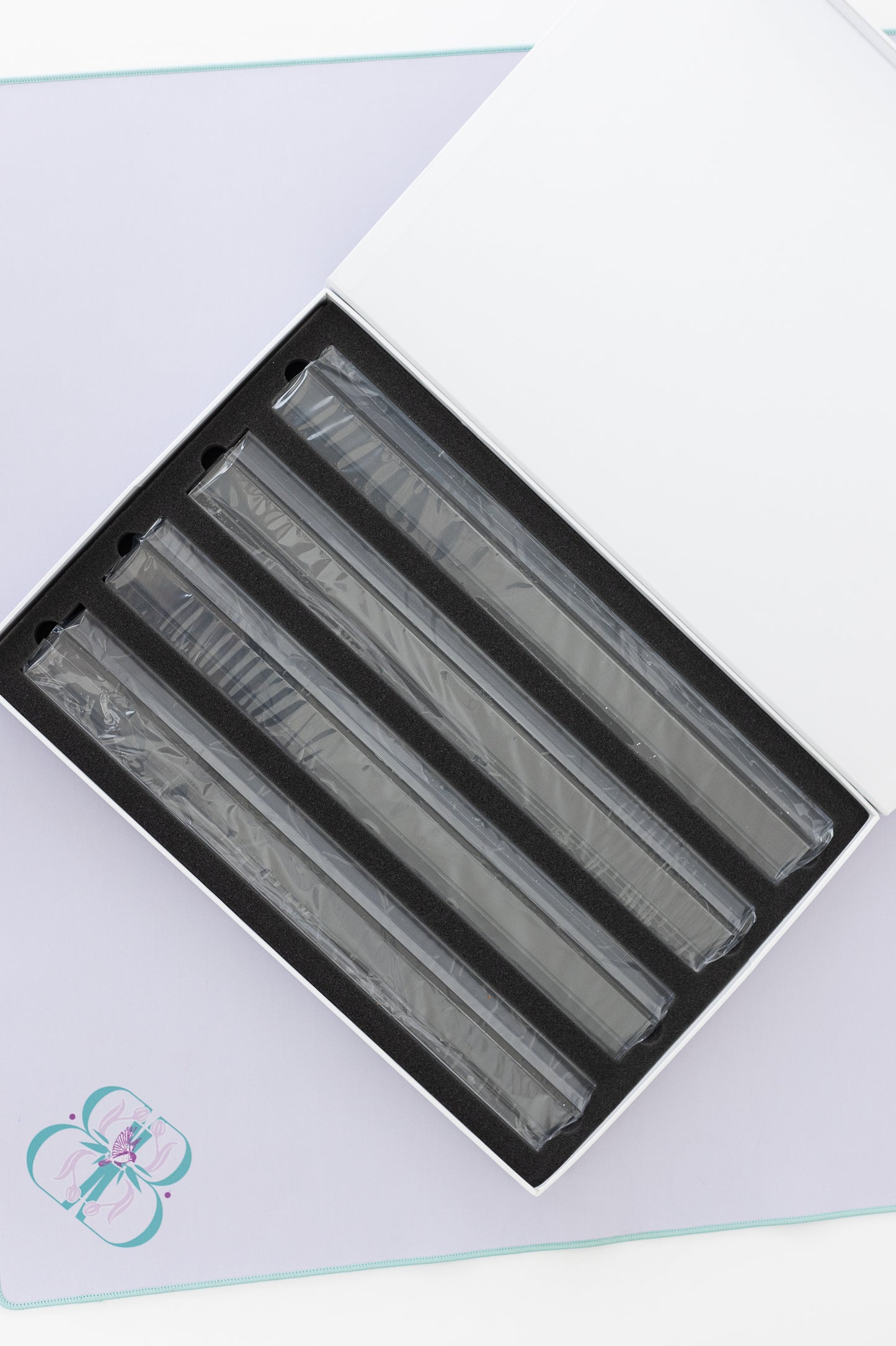 Lucite Mahjong Rack & Pusher Set
