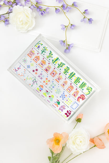 East Meets West Mahjong Tile Set