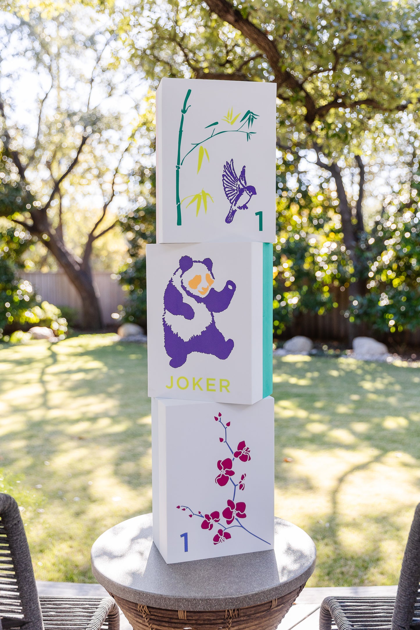 Giant Mahjong Tiles (set of 3 for decor)