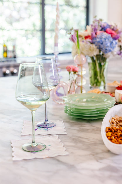 Colored Stemmed Wine Glasses