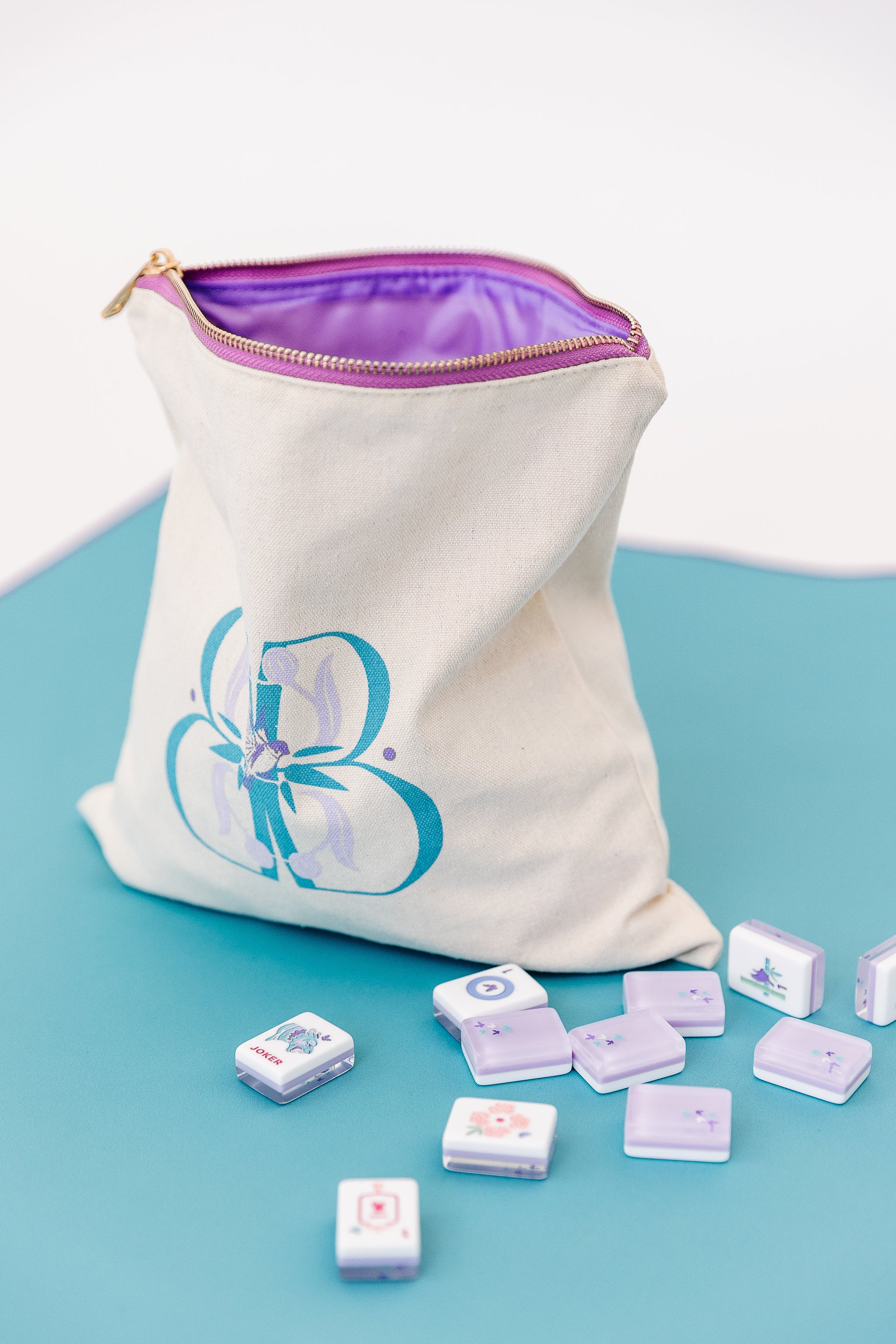 Champagne Bloom Tile Bag