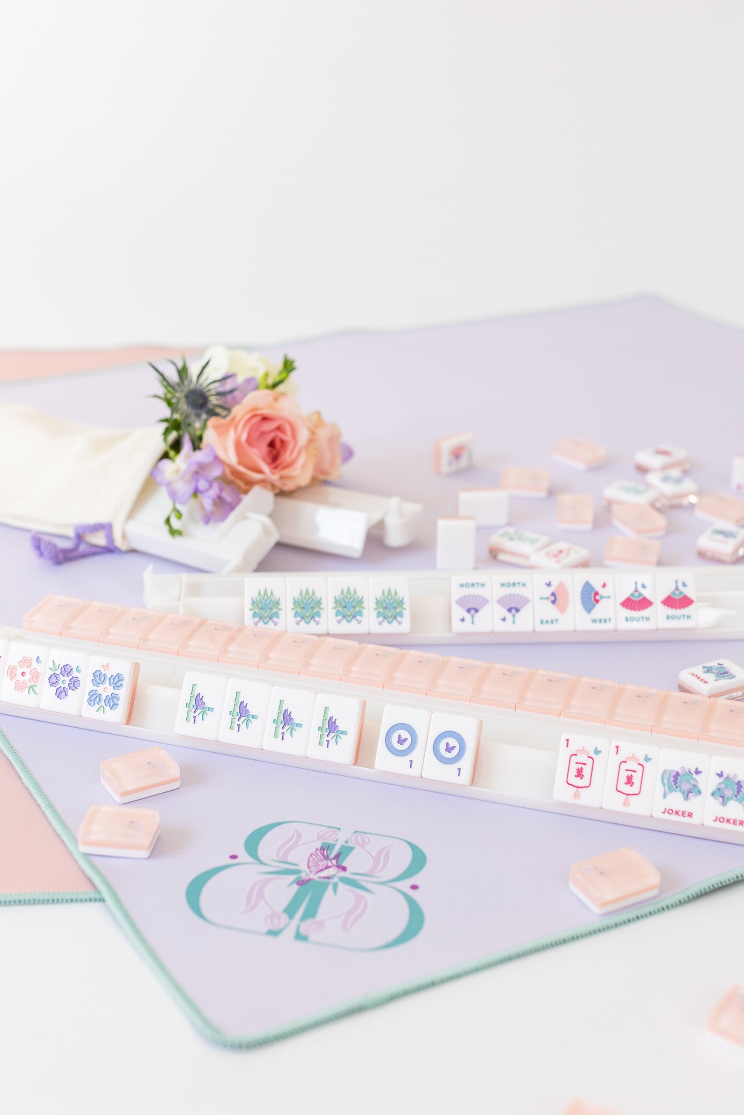 Mahjong Rack & Pusher Set