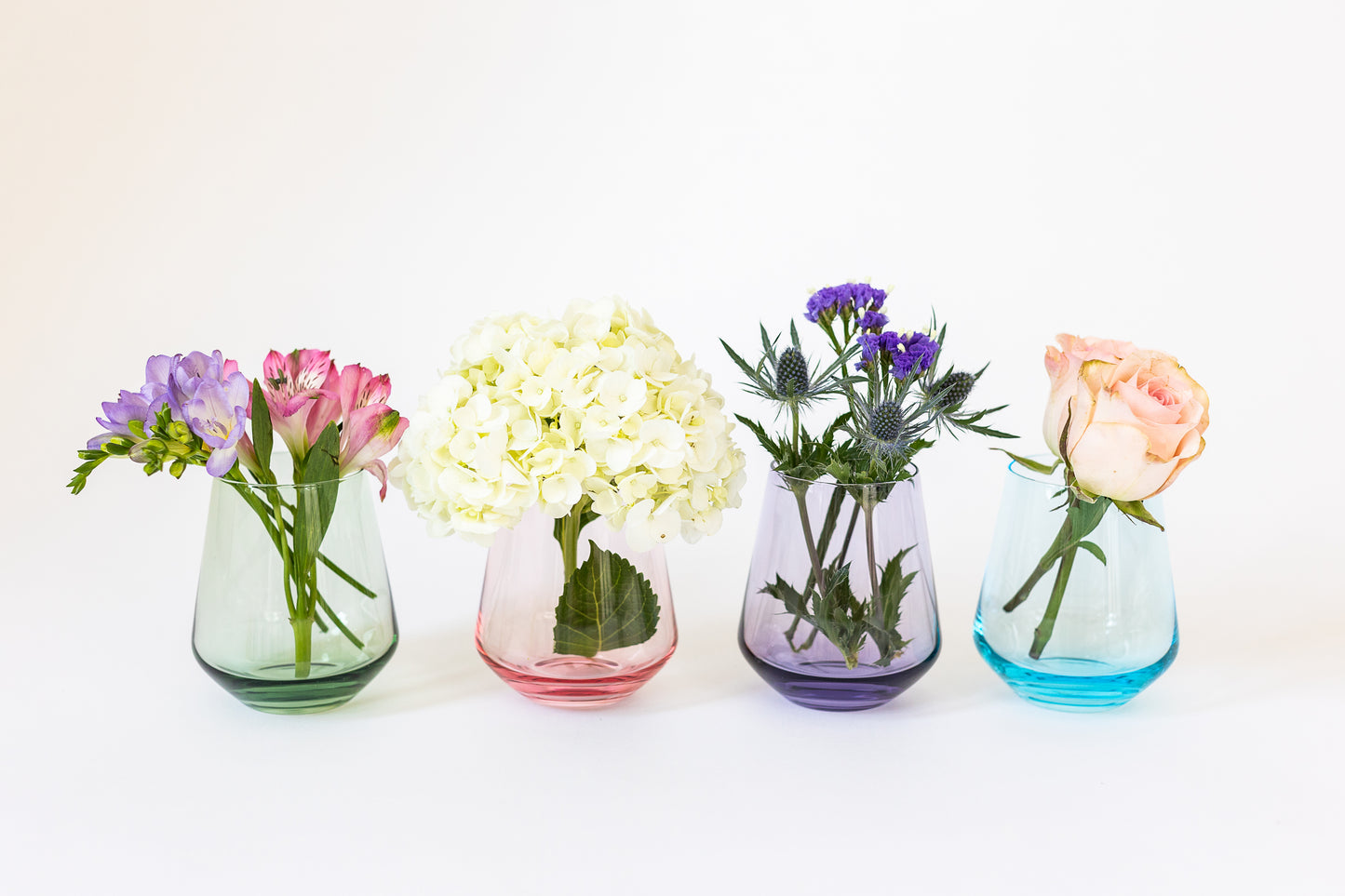 Colored Stemless Wine Glasses