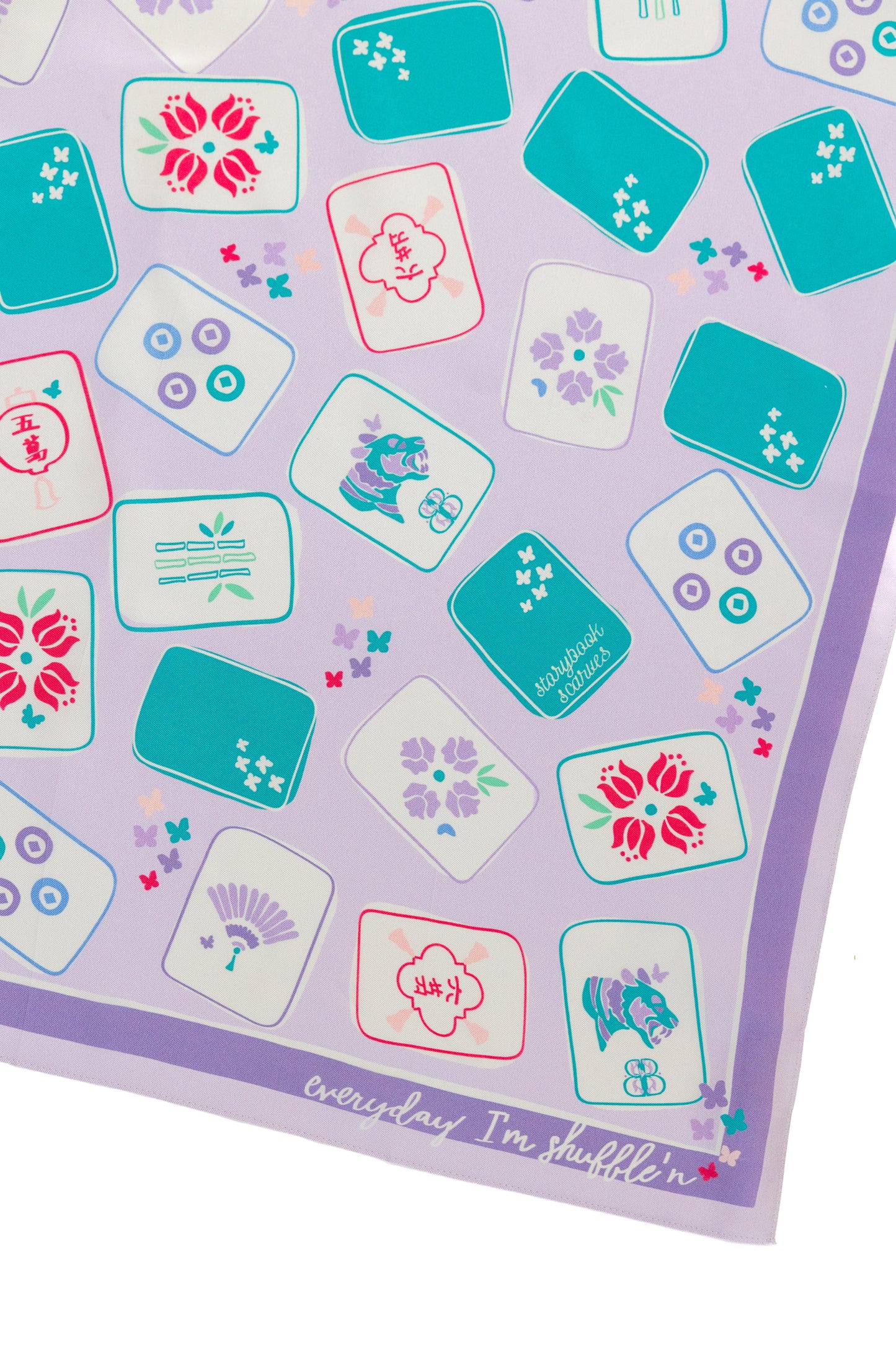 Storybook Scarves X Bam Bird Boutique Silk Scarf
