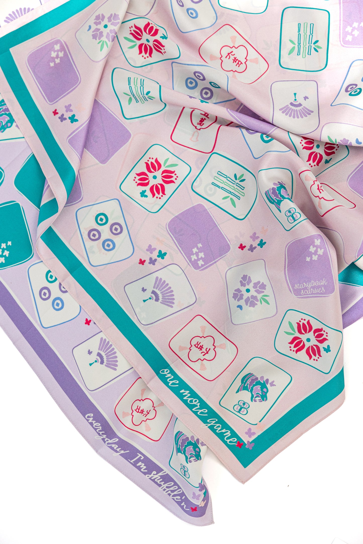 Storybook Scarves X Bam Bird Boutique Silk Scarf