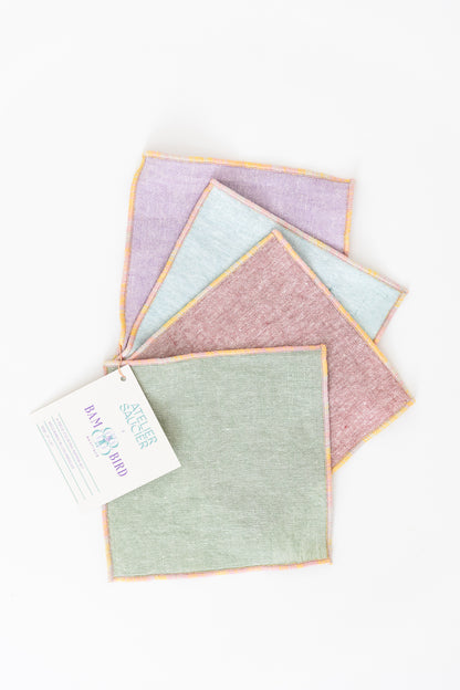 Atelier Saucier X Bam Bird Boutique cocktail napkins (set of 4)