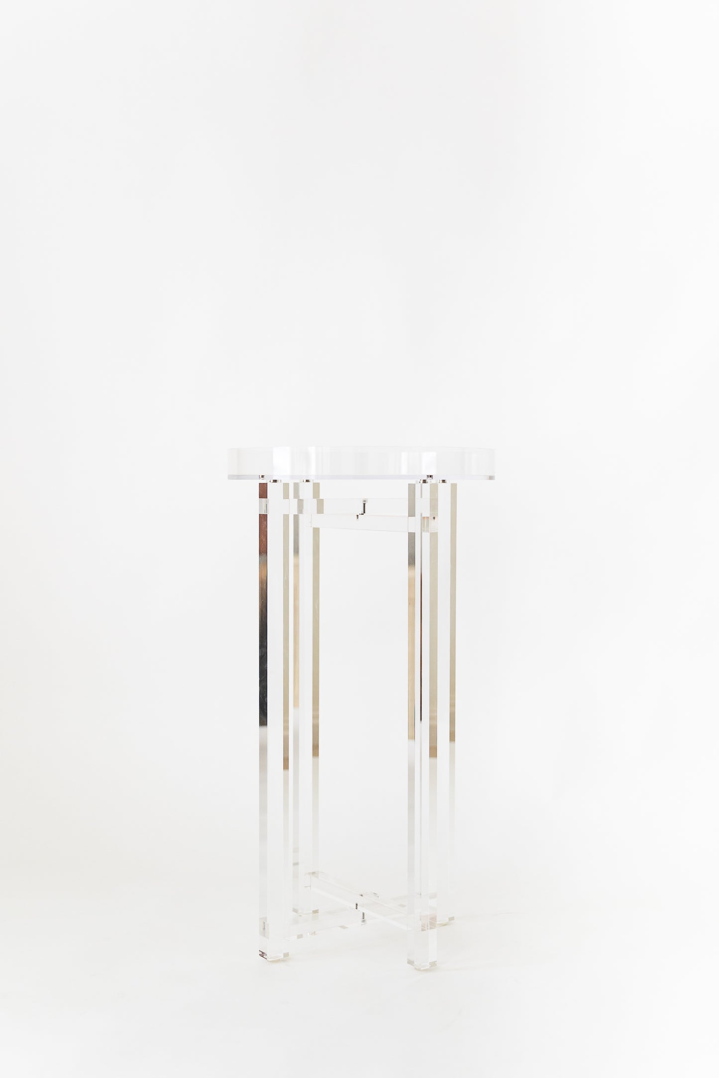 Lucite Side Table (with removable tray)
