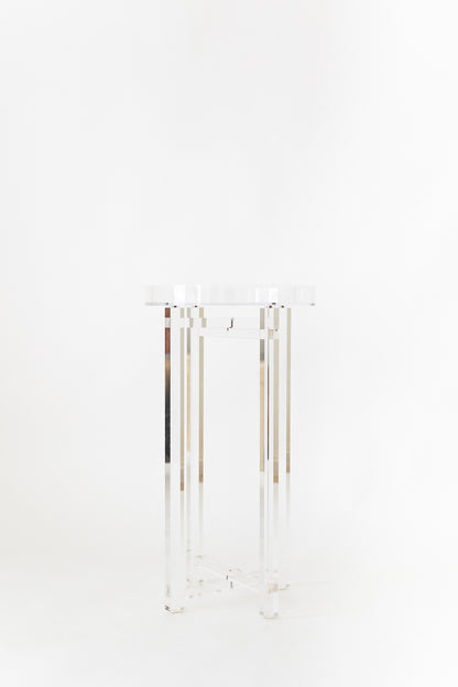 Lucite Side Table (with removable tray)