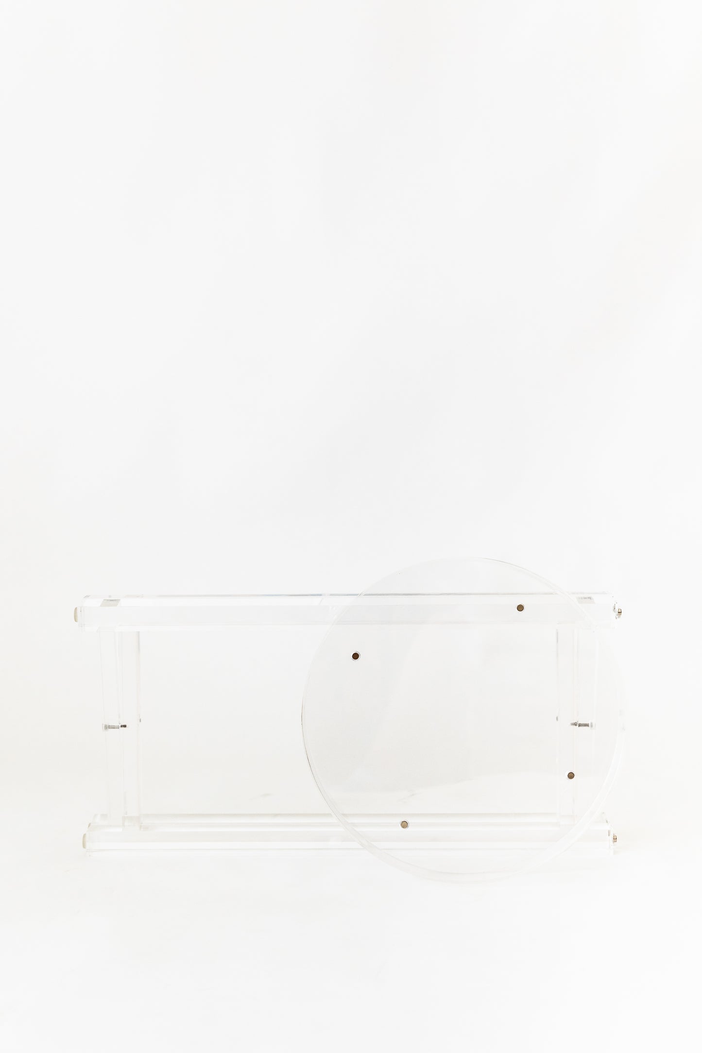 Lucite Side Table (with removable tray)