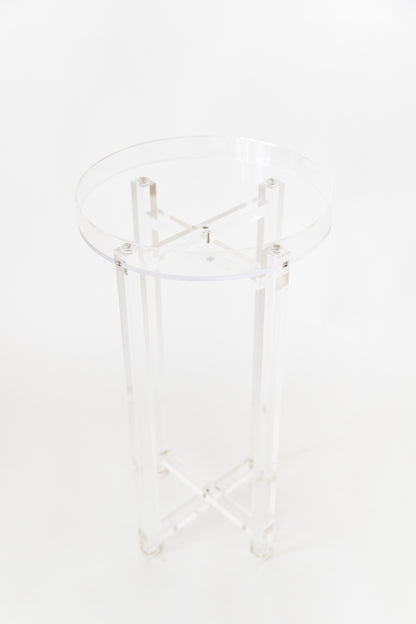 Lucite Side Table (with removable tray)