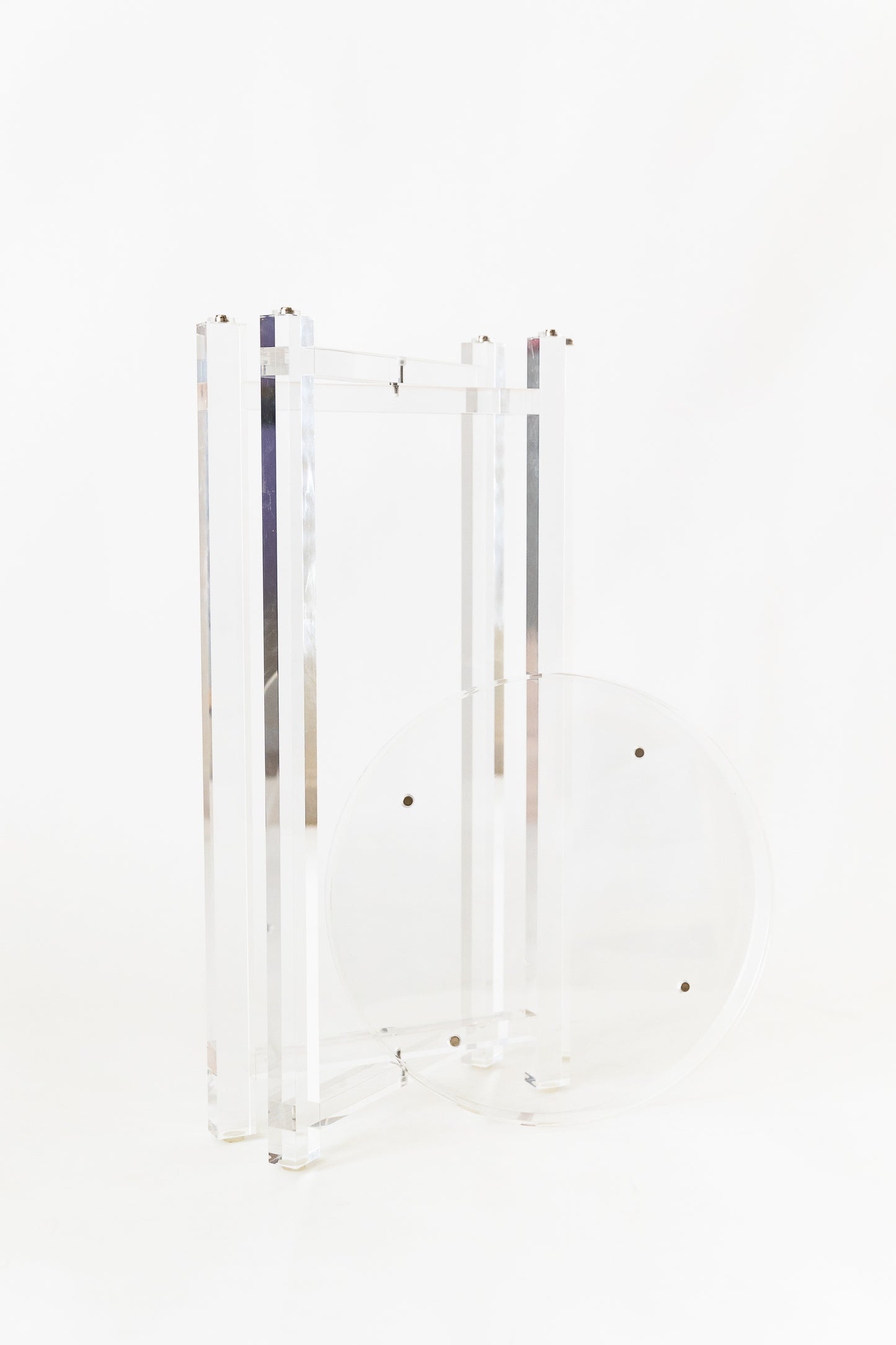Lucite Side Table (with removable tray)