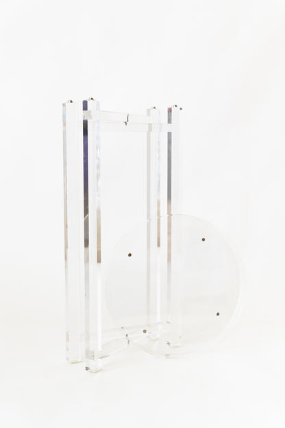 Lucite Side Table (with removable tray)