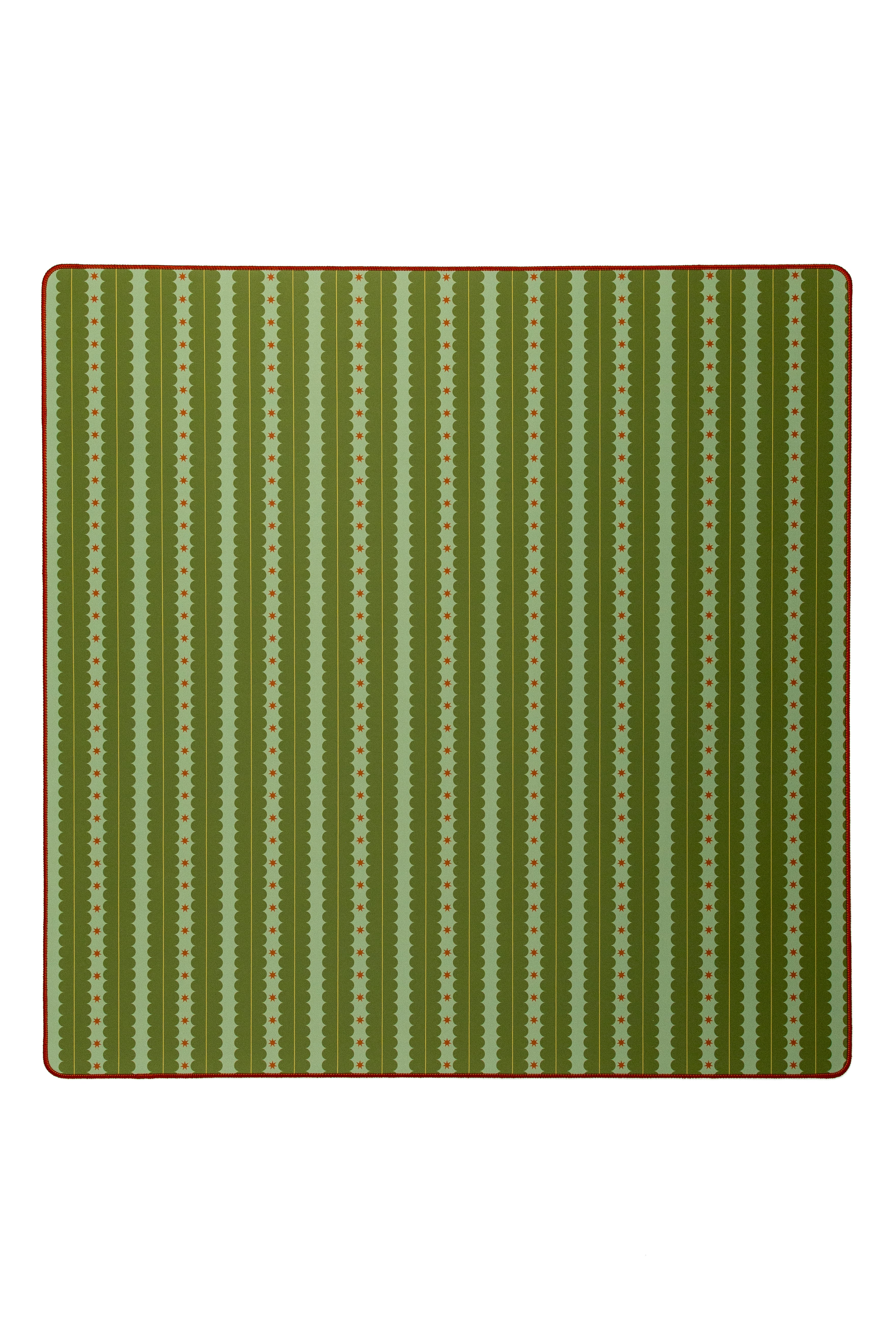 Bam Bird Boutique Fall Simply Scalloped Neoprene Mahjong Mat