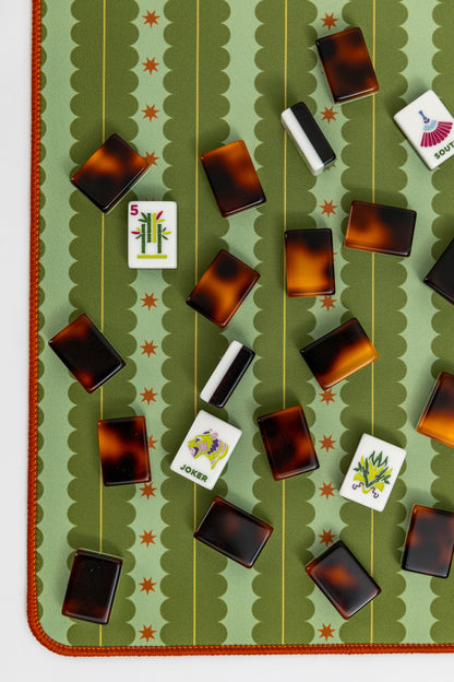 Fall Simply Scalloped Neoprene Mahjong Mat