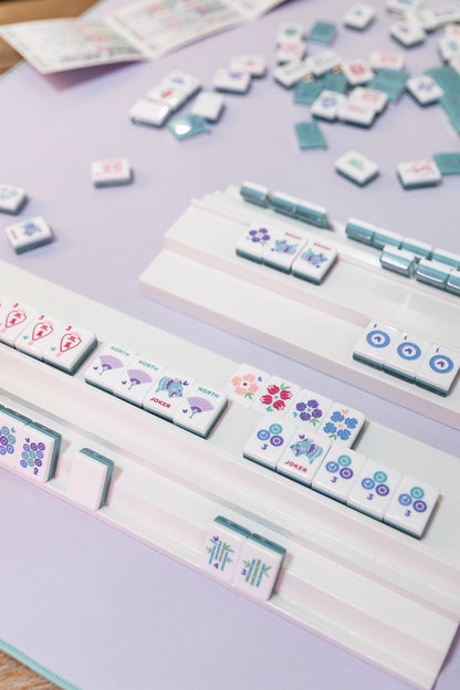 Two Player Wood Mahjong Racks