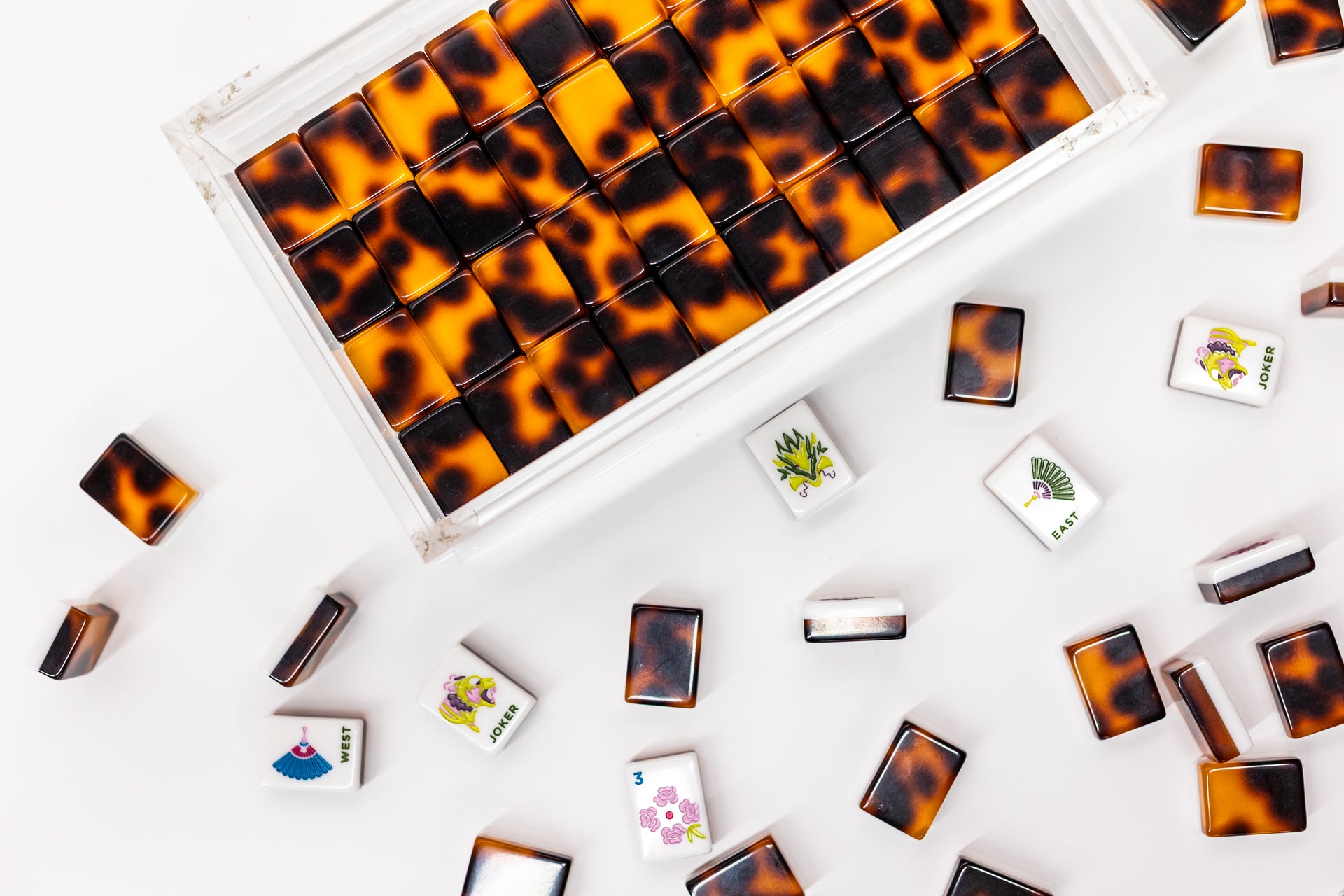 Classic Tortoise Shell Tile Set- Mahjong